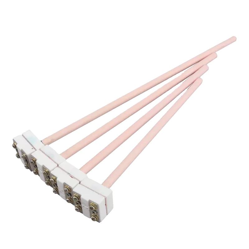 0.2–0.4 mm diameter wayar Jenis S/B/R relau termokopel platinum-rhodium probe penderia suhu tinggi untuk logam cair