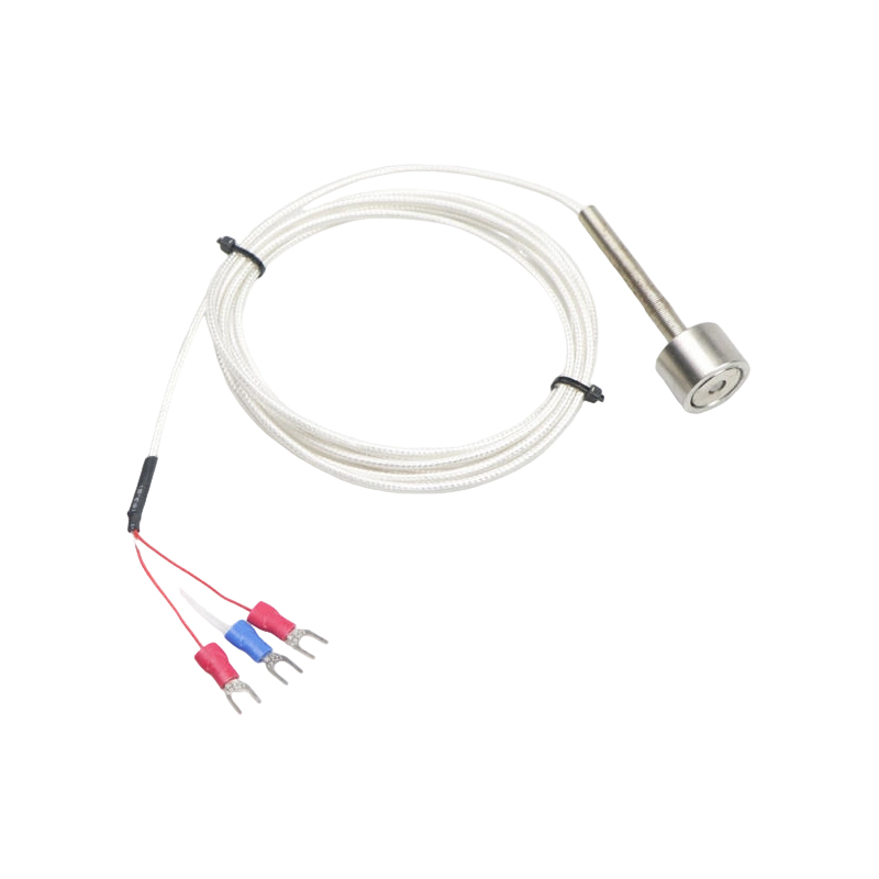 Sensor suhu PT100K magnetik dengan termometer rintangan platinum bermagnet (RTD) Daya tarikan magnet yang kuat untuk termokopel