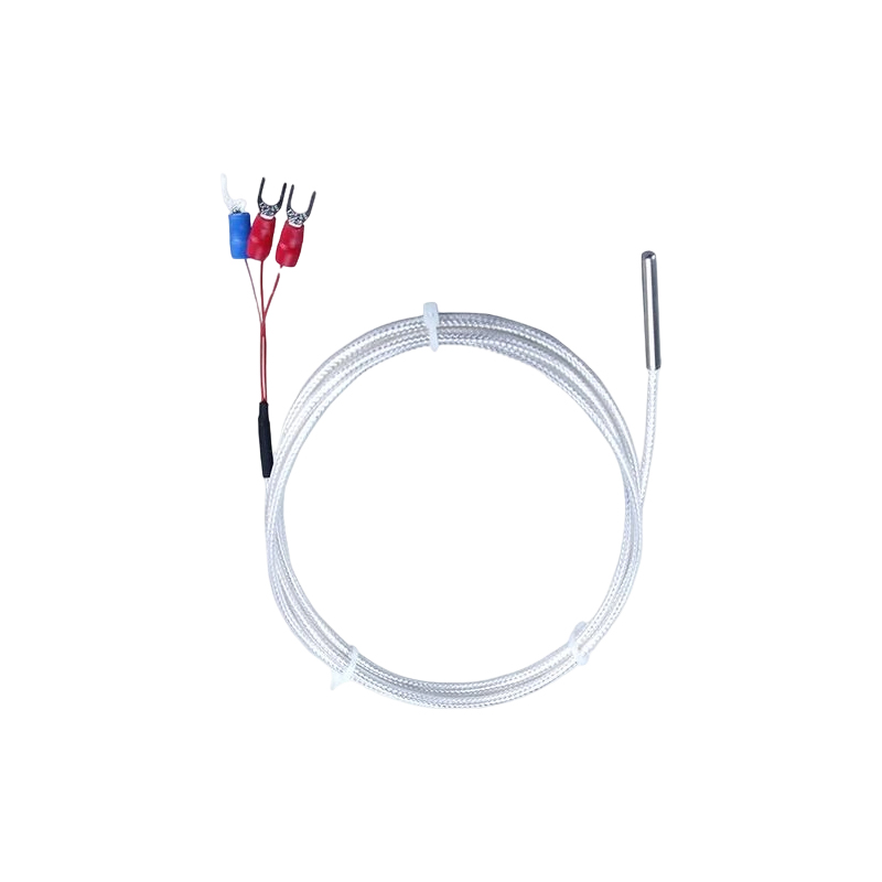 Pengesan suhu PT100 RTD industri 3-wayar platinum termistor 50mm probe termokopel