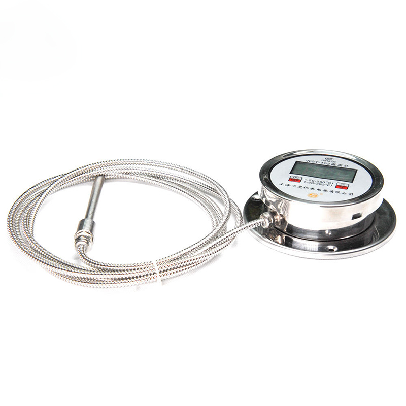 Termometer Paparan Digital Ketepatan Tinggi Termometer Radial K-Type Pt100 Termometer Keluli Tahan Karat Hos Fleksibel Termometer Digital