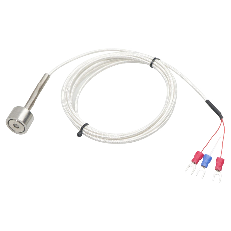 Sensor suhu PT100K magnetik dengan termometer rintangan platinum bermagnet (RTD) Daya tarikan magnet yang kuat untuk termokopel