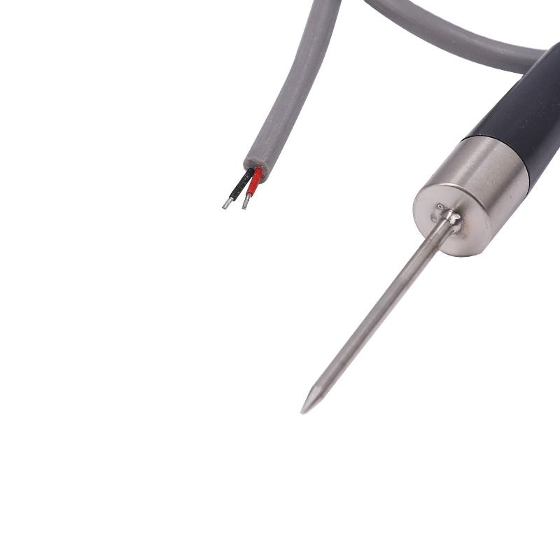Kuar diameter 3mm 3 wayar RTD Pt100 sensor suhu Pegang tangan jenis K 1 meter termokopel Probe jarum keluli tahan karat