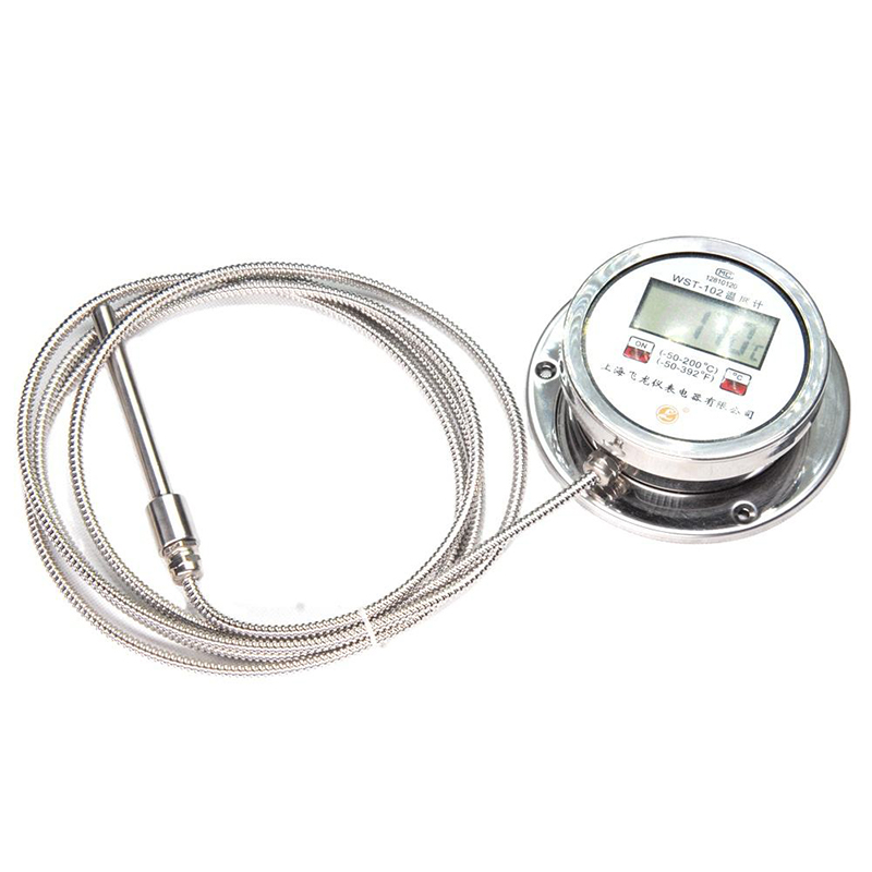 Termometer Paparan Digital Ketepatan Tinggi Termometer Radial K-Type Pt100 Termometer Keluli Tahan Karat Hos Fleksibel Termometer Digital