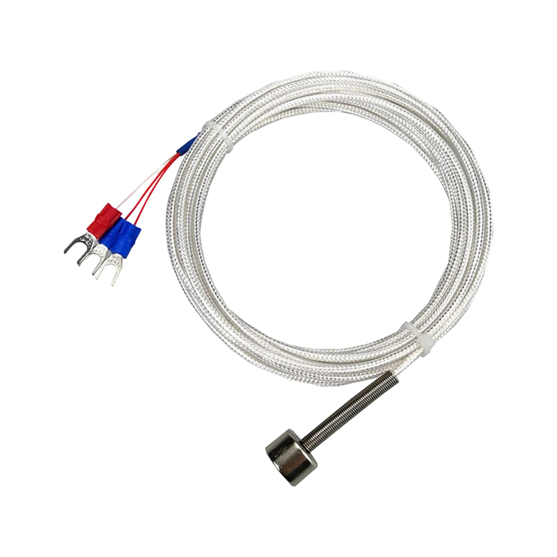Sensor suhu PT100K magnetik dengan termometer rintangan platinum bermagnet (RTD) Daya tarikan magnet yang kuat untuk termokopel