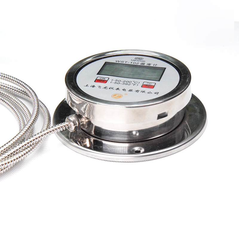 Termometer Paparan Digital Ketepatan Tinggi Termometer Radial K-Type Pt100 Termometer Keluli Tahan Karat Hos Fleksibel Termometer Digital